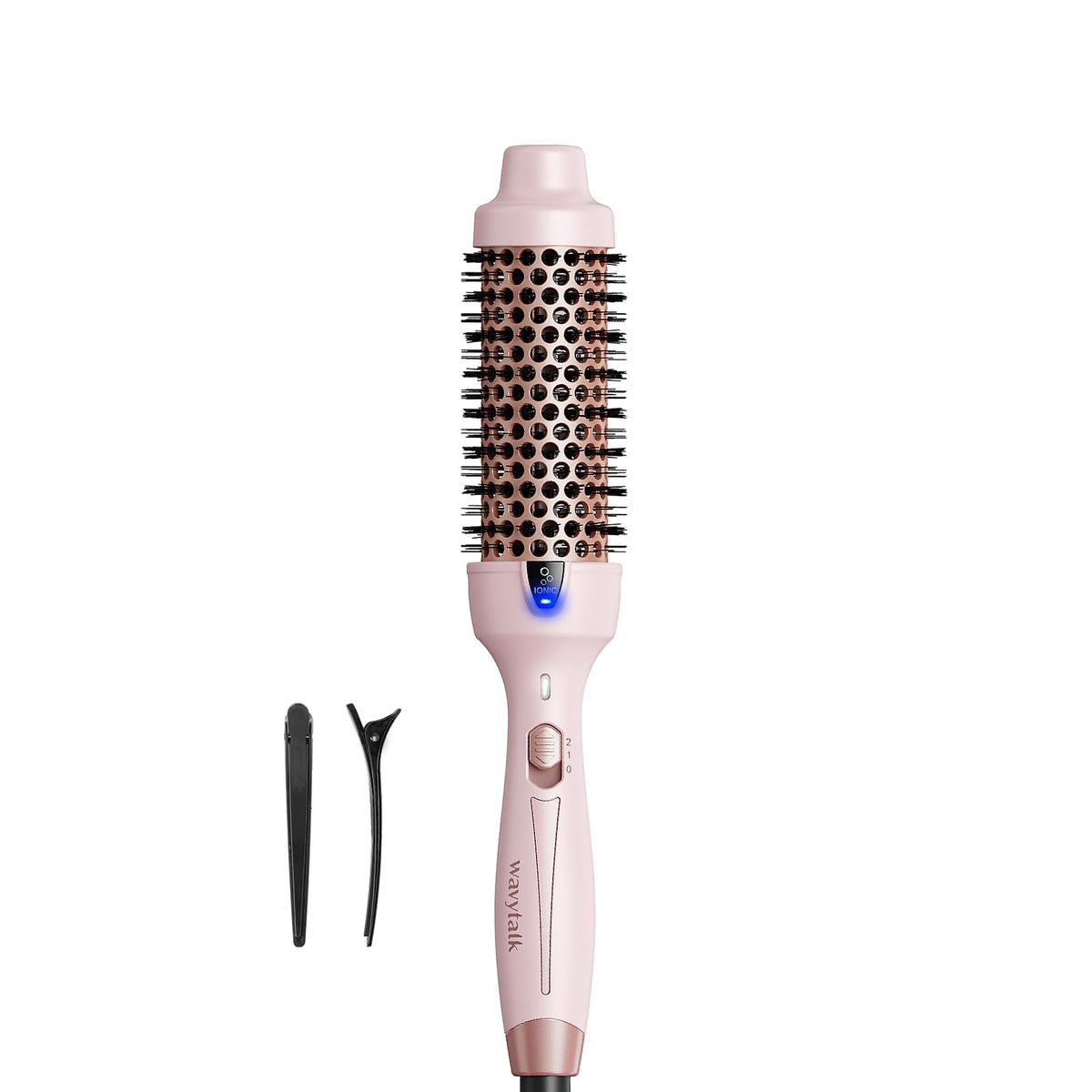 Wavytalk thermal brush with 1.5-inch barrel for natural curls and volume.