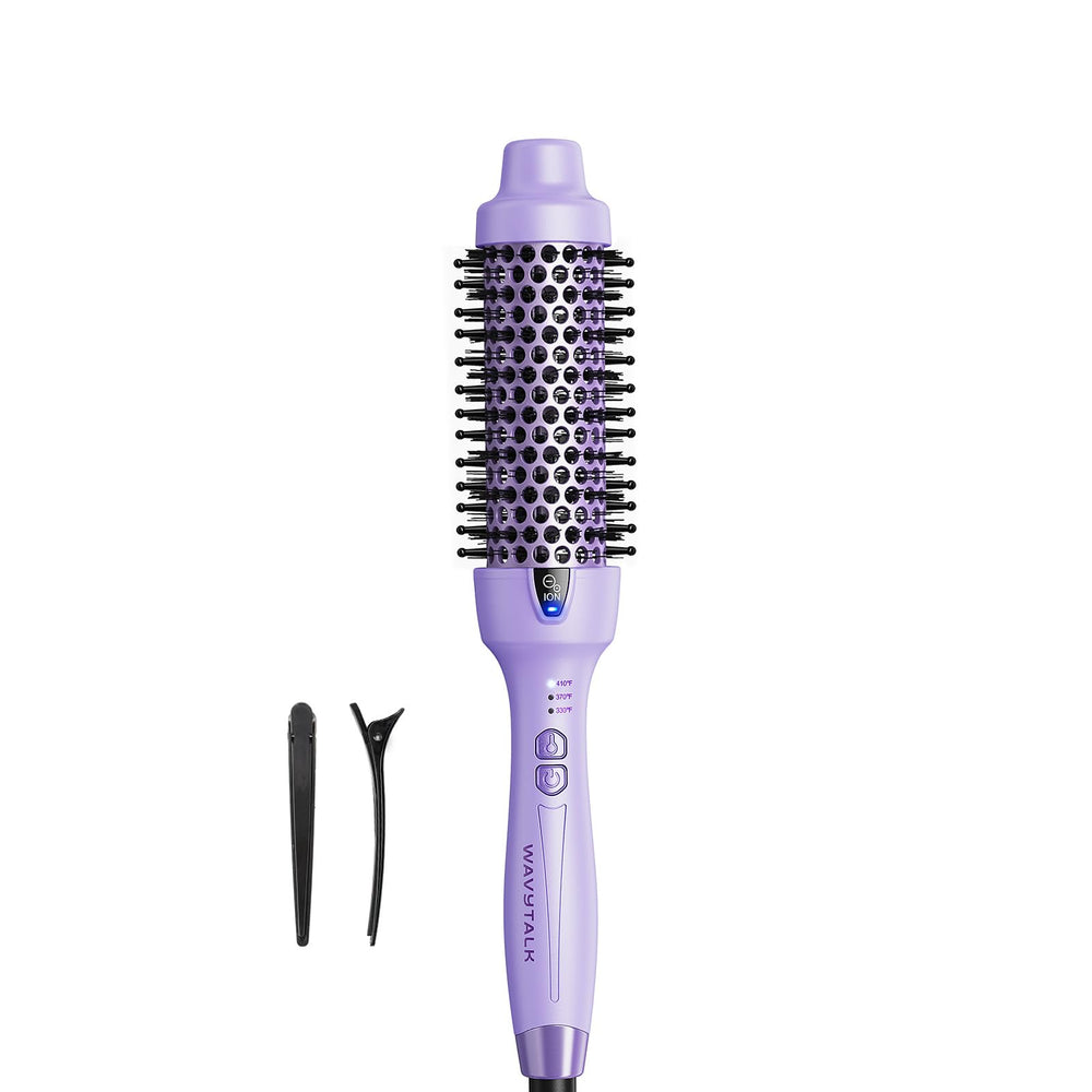 Wavytalk thermal brush with 1.5-inch barrel for smooth salon-quality blowouts.