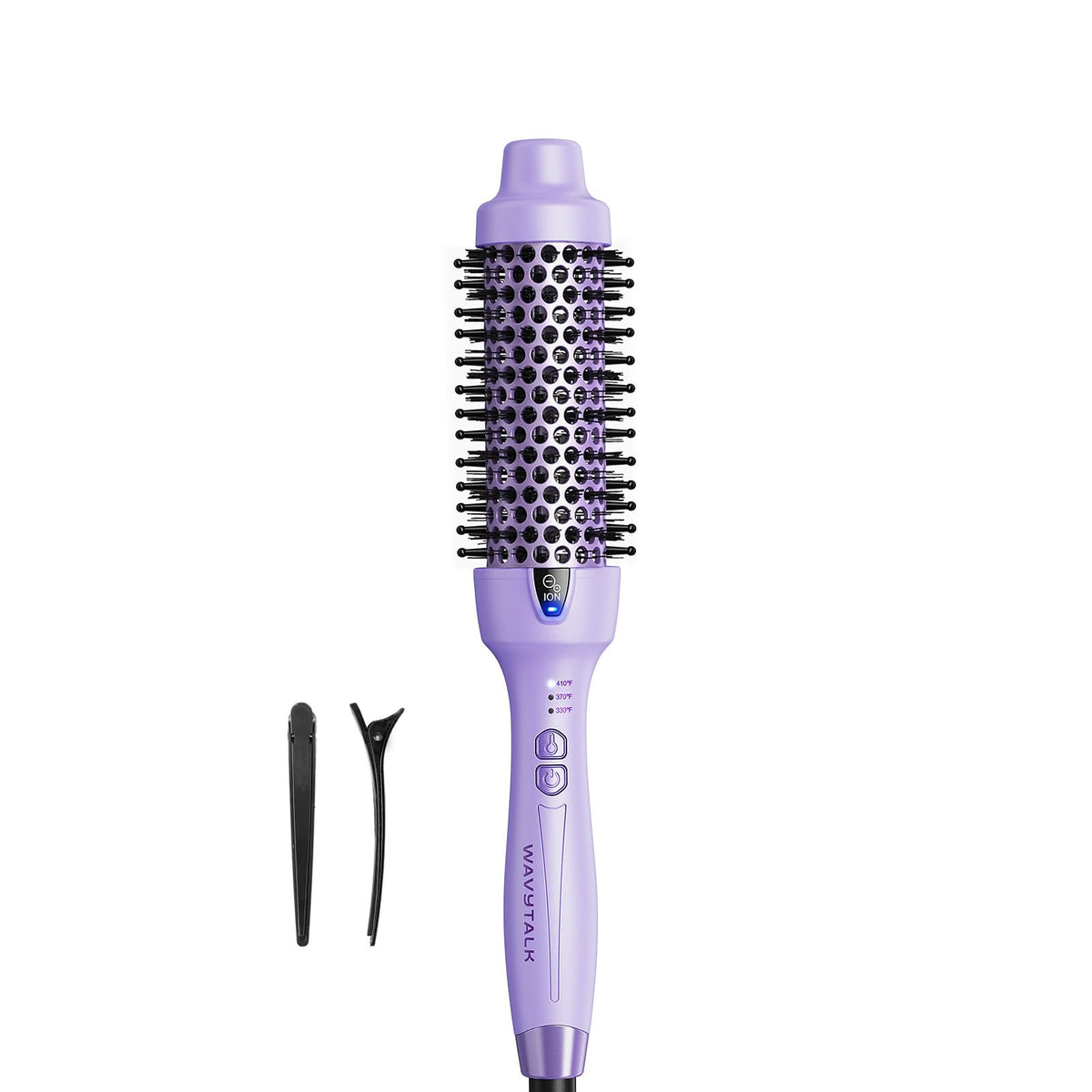 Wavytalk thermal brush with 1.5-inch barrel for smooth salon-quality blowouts.
