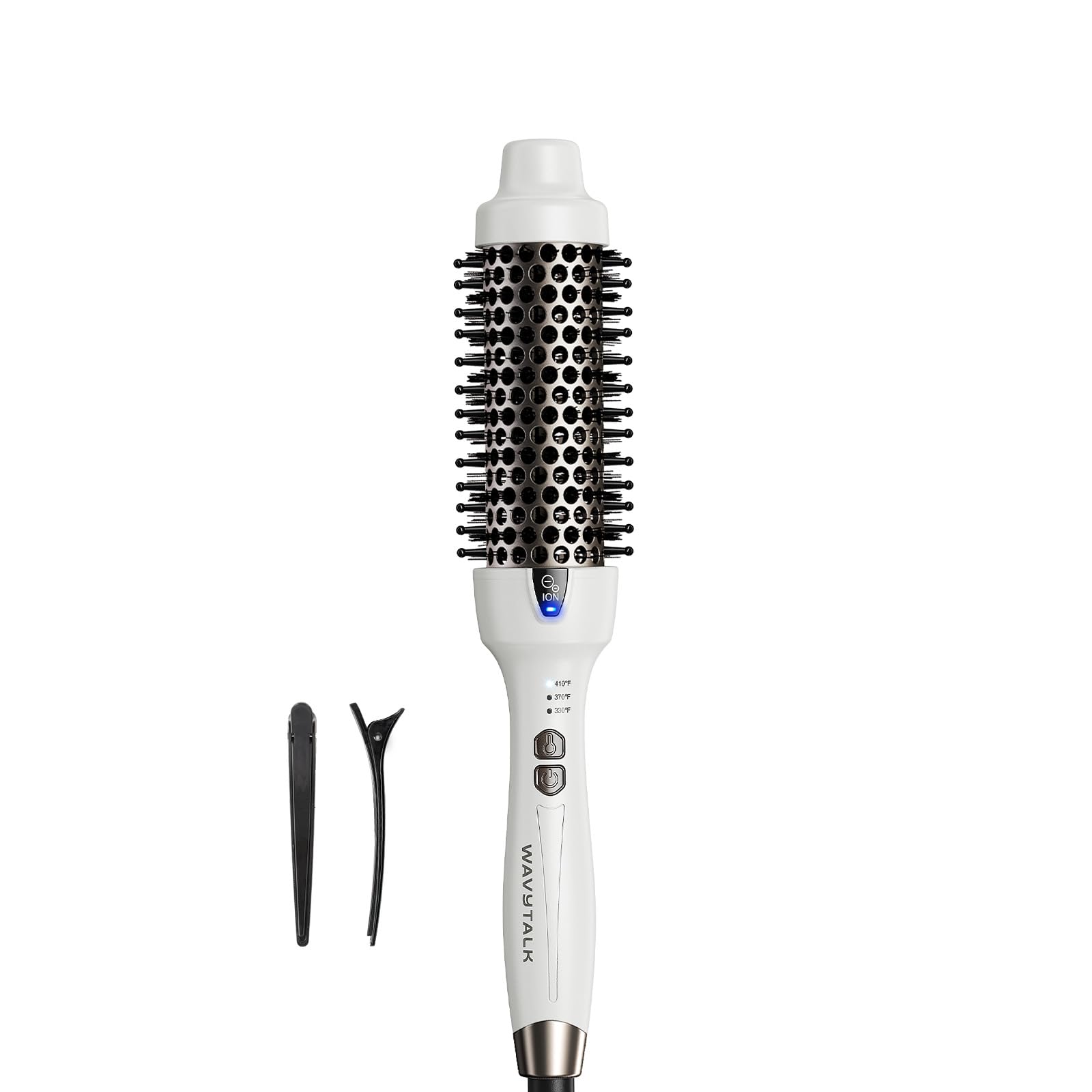 Wavytalk Thermal Brush with a 1.5-inch ceramic barrel for smooth, frizz-free blowouts.