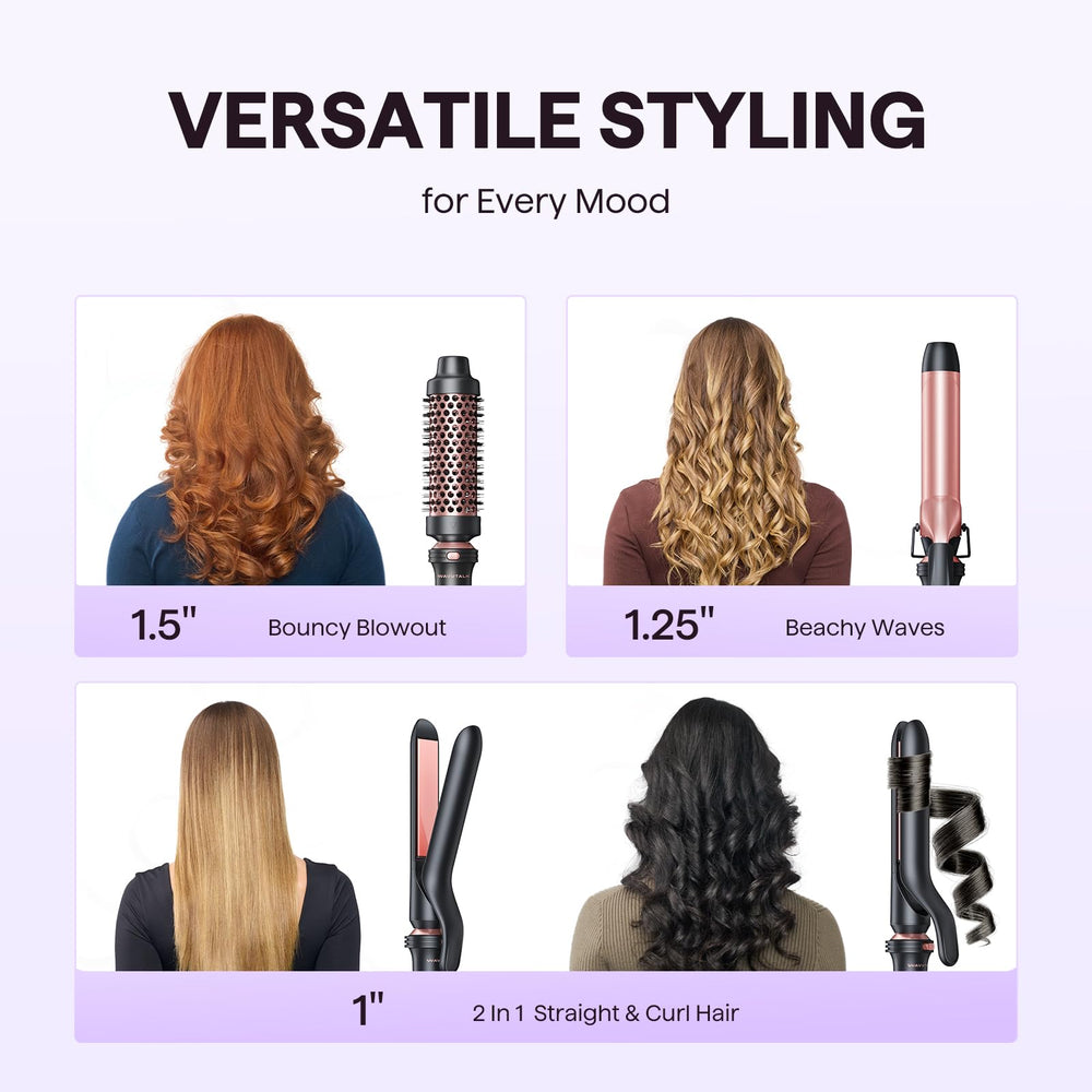 Wavytalk 1.5-inch thermal brush for smooth, blowout-like results.