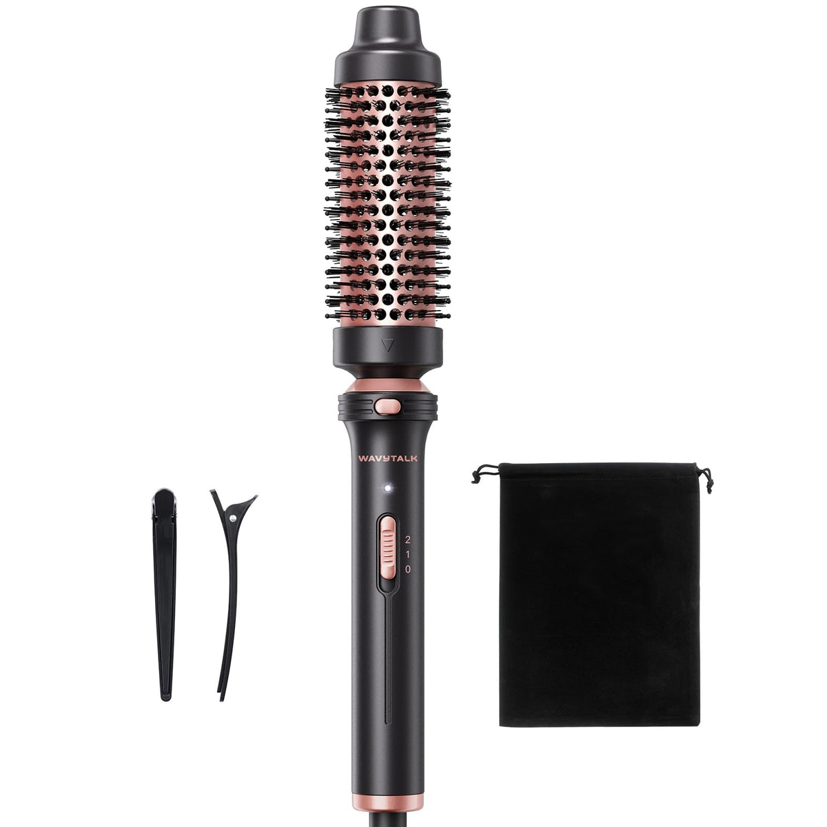 Wavytalk Thermal Brush with a 1.5-inch barrel for voluminous curls.