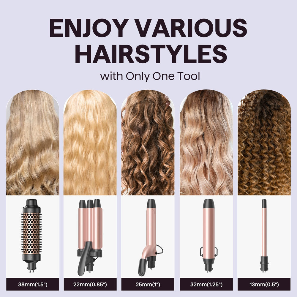 Wavytalk thermal brush attachment for silky, smooth styling.