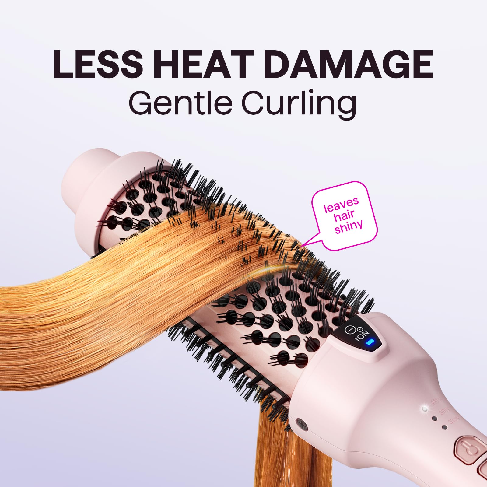 Wavytalk thermal brush curling and detangling in one pass