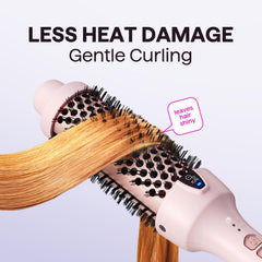 Wavytalk thermal brush curling and detangling in one pass