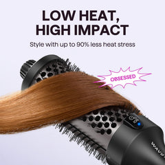 Wavytalk Thermal Brush dual voltage icon for worldwide styling.