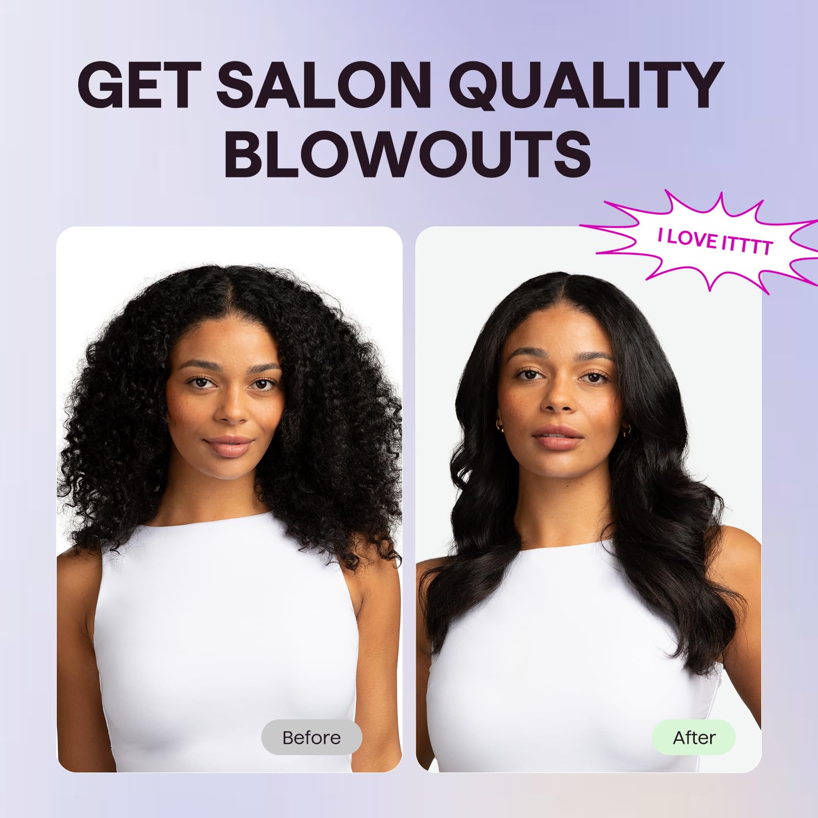 Wavytalk three heat settings customize heat for hair type.