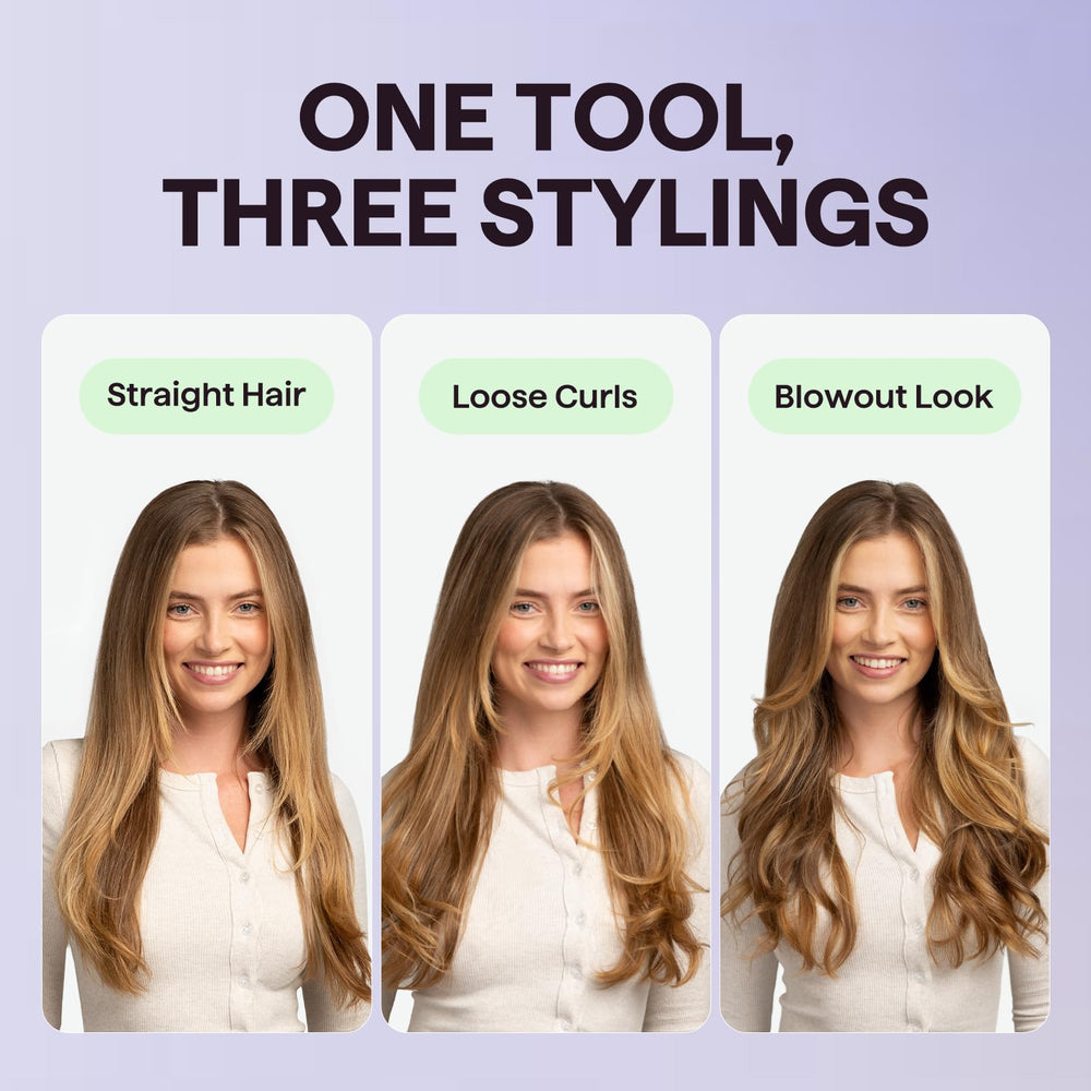 Wavytalk thermal brush in use for quick blowouts on medium-length hair