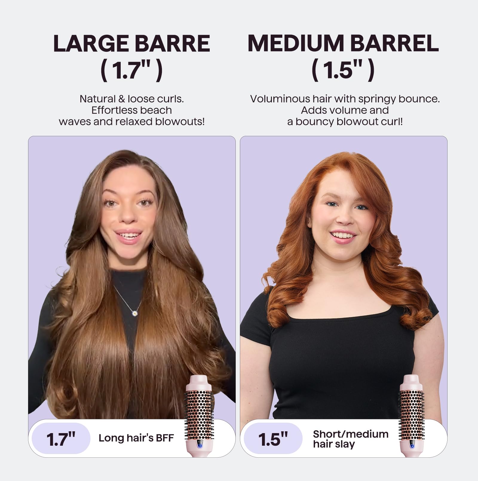 Wavytalk Thermal Brush uses ion technology to reduce frizz and boost shine.