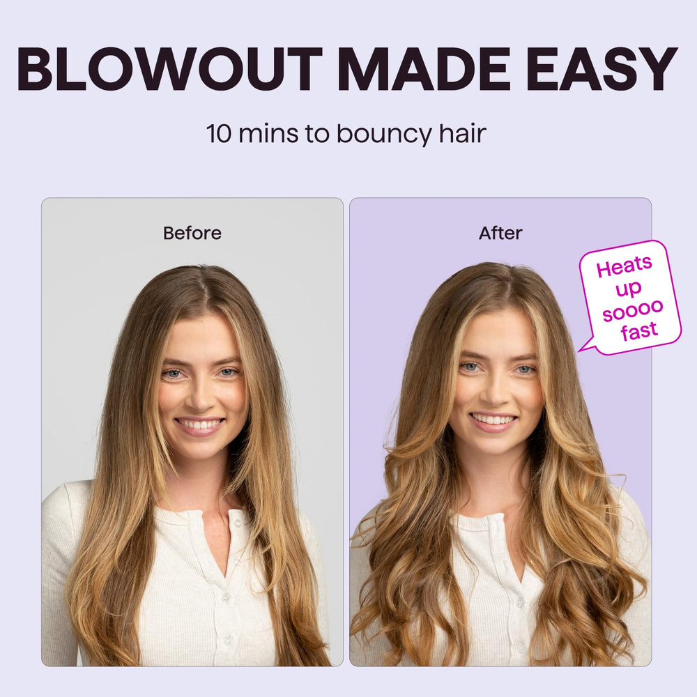 Wavytalk thermal brush featuring an LED digital display for precise heat control.