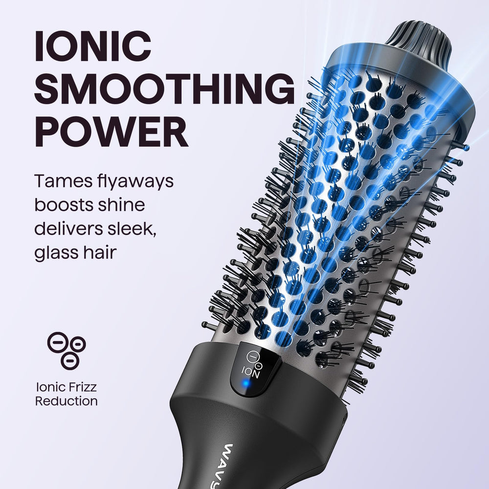 Wavytalk Thermal Brush LED display shows precise temperature control.