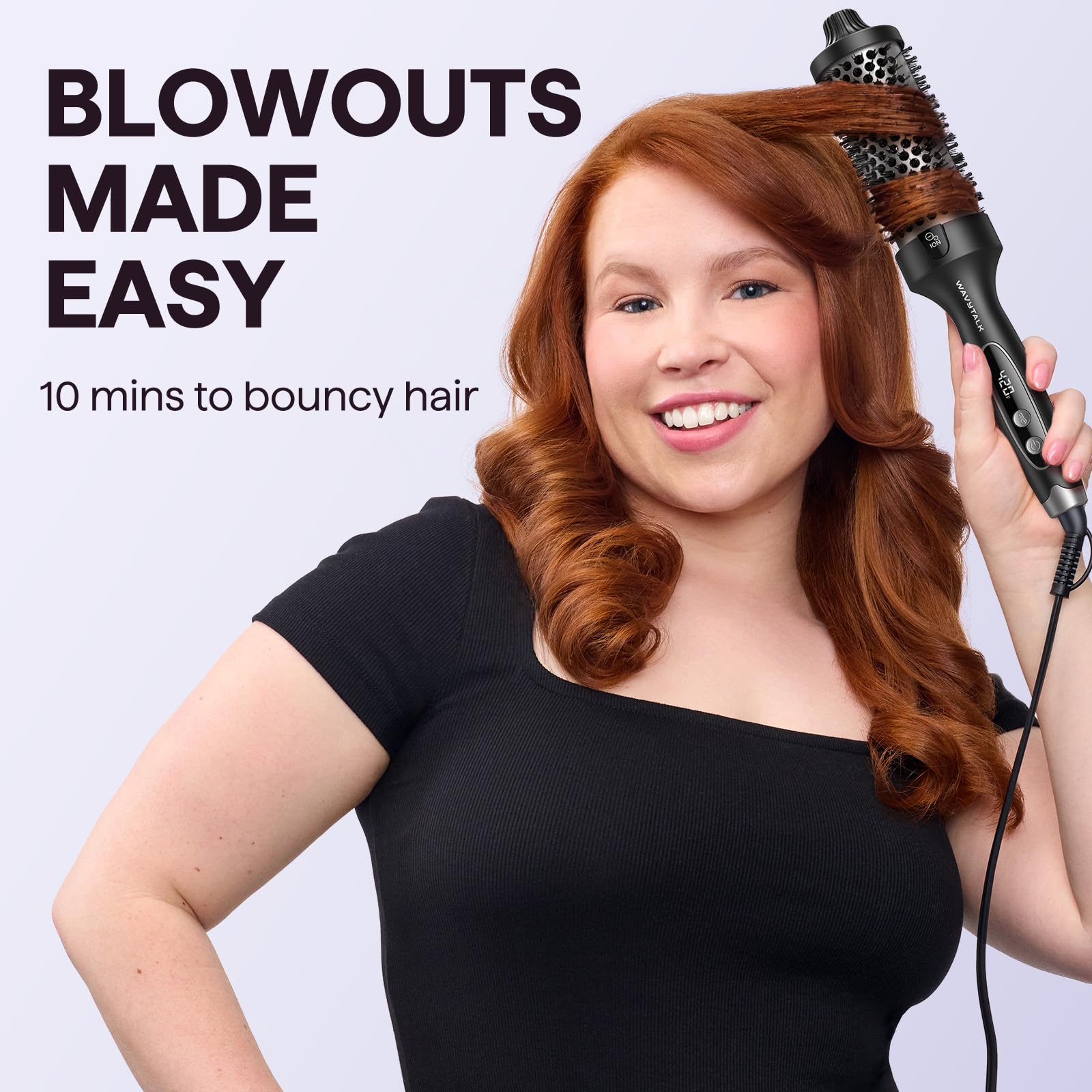 Wavytalk Thermal Brush packaging with included accessories.
