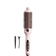 Wavytalk thermal brush in pink Sakura finish for smooth, frizz-free styling.