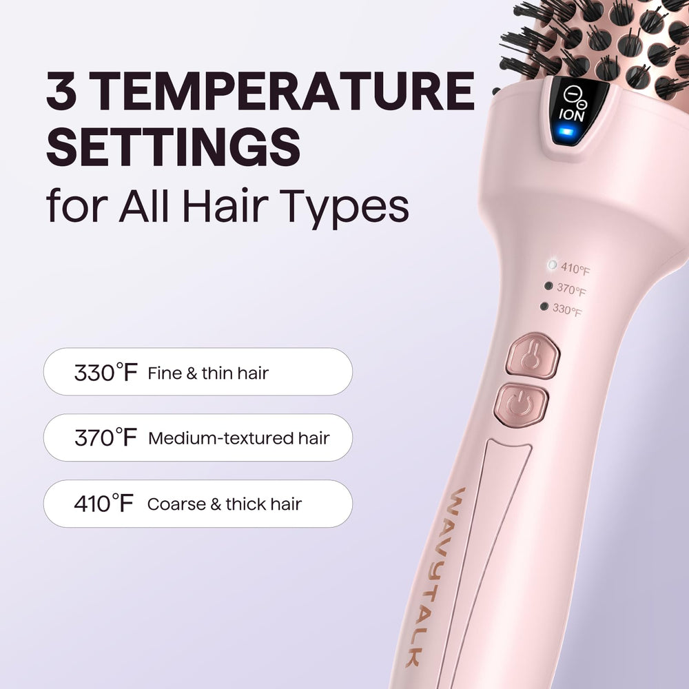 Wavytalk thermal brush compact setup ready for on-the-go styling