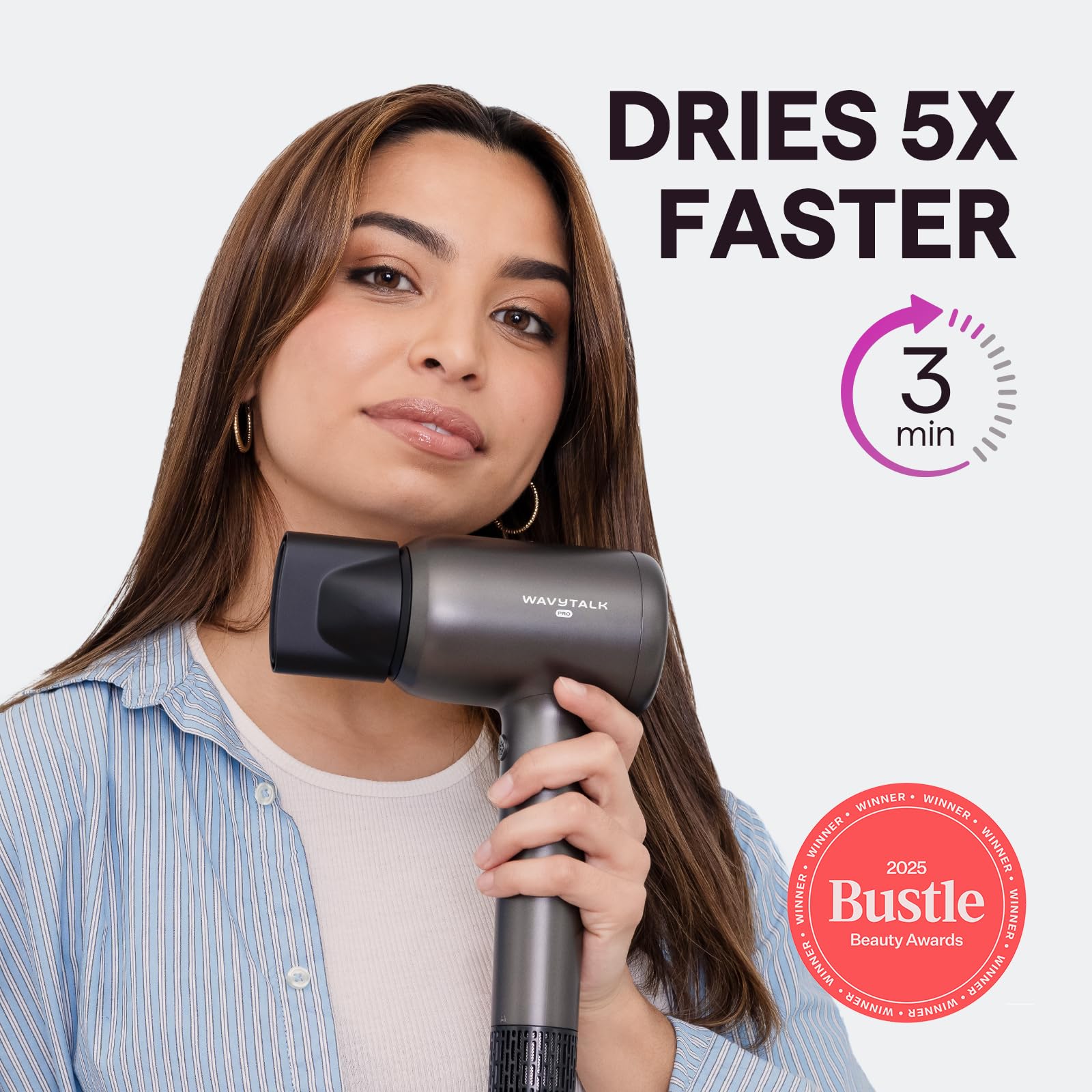 Wavytalk Turblow Pro diffuser attachment for even curl definition and frizz control