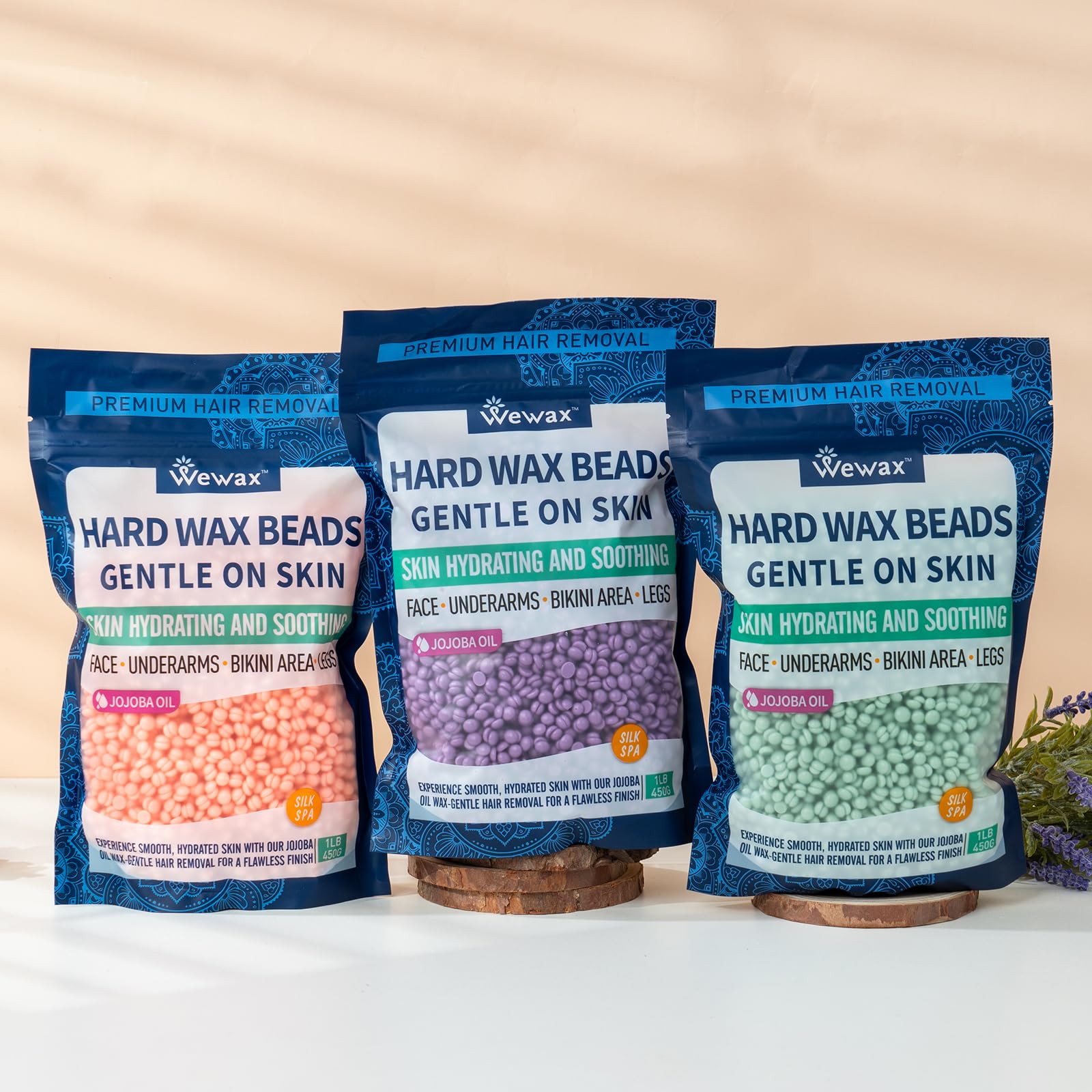 WAX BEAR wax beads deliver longer-lasting results versus shaving.