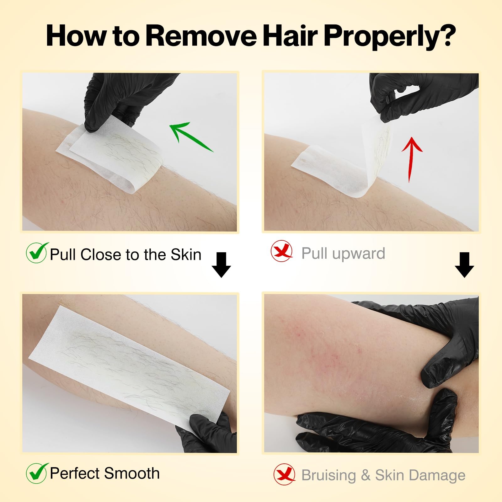 Waxers after-wax oil wipes soothe skin after waxing.