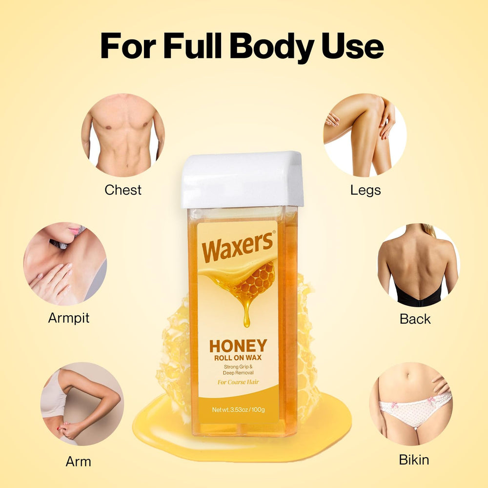 Waxers wax kit packaging shows complete home waxing solution.