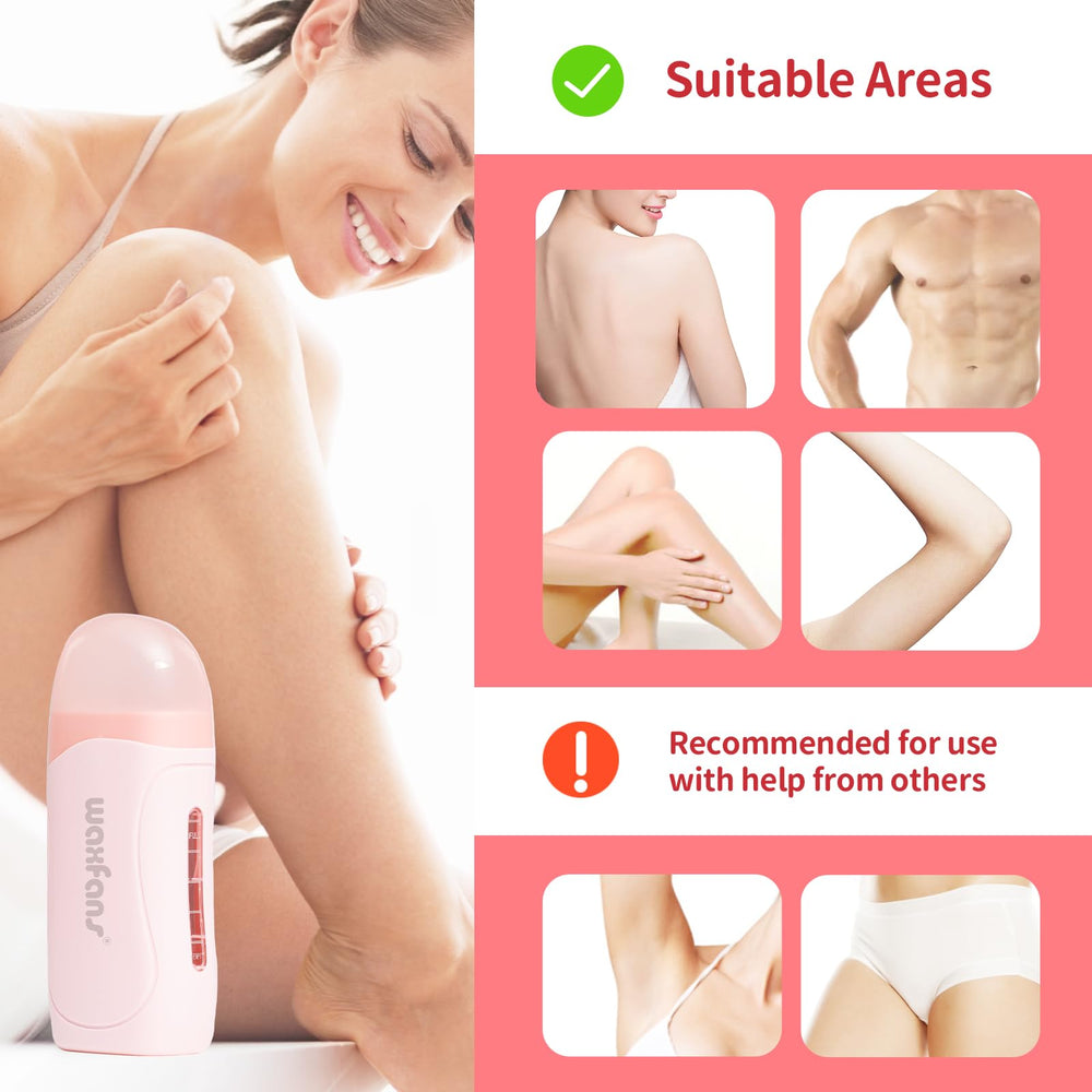 Waxfans rose wax cartridge offers gentle waxing experience