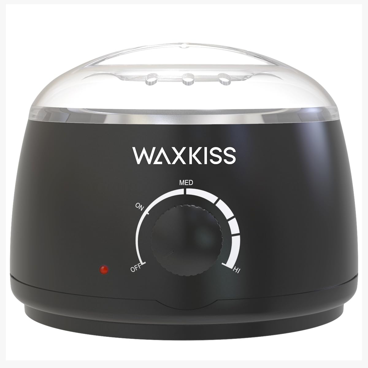 Waxkiss 14Oz wax warmer with see-through lid for easy monitoring of melting