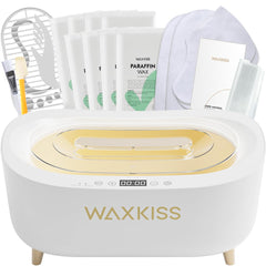 Waxkiss intelligent paraffin machine for hands and feet – front view, ideal for at-home spa sessions.