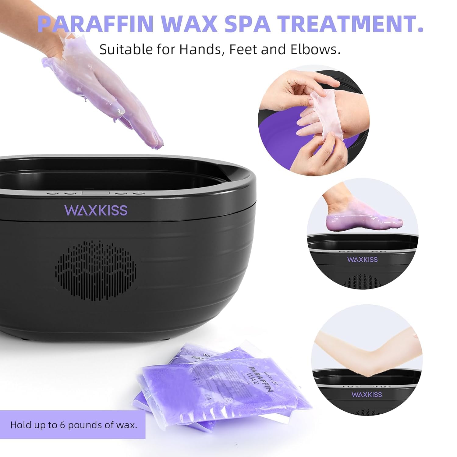 Waxkiss reservation heating mode enabling scheduled paraffin baths