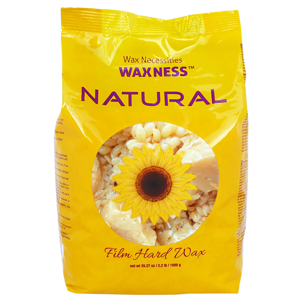 Waxness beads close-up texture shows natural formula suited for sensitive skin and consistent results.