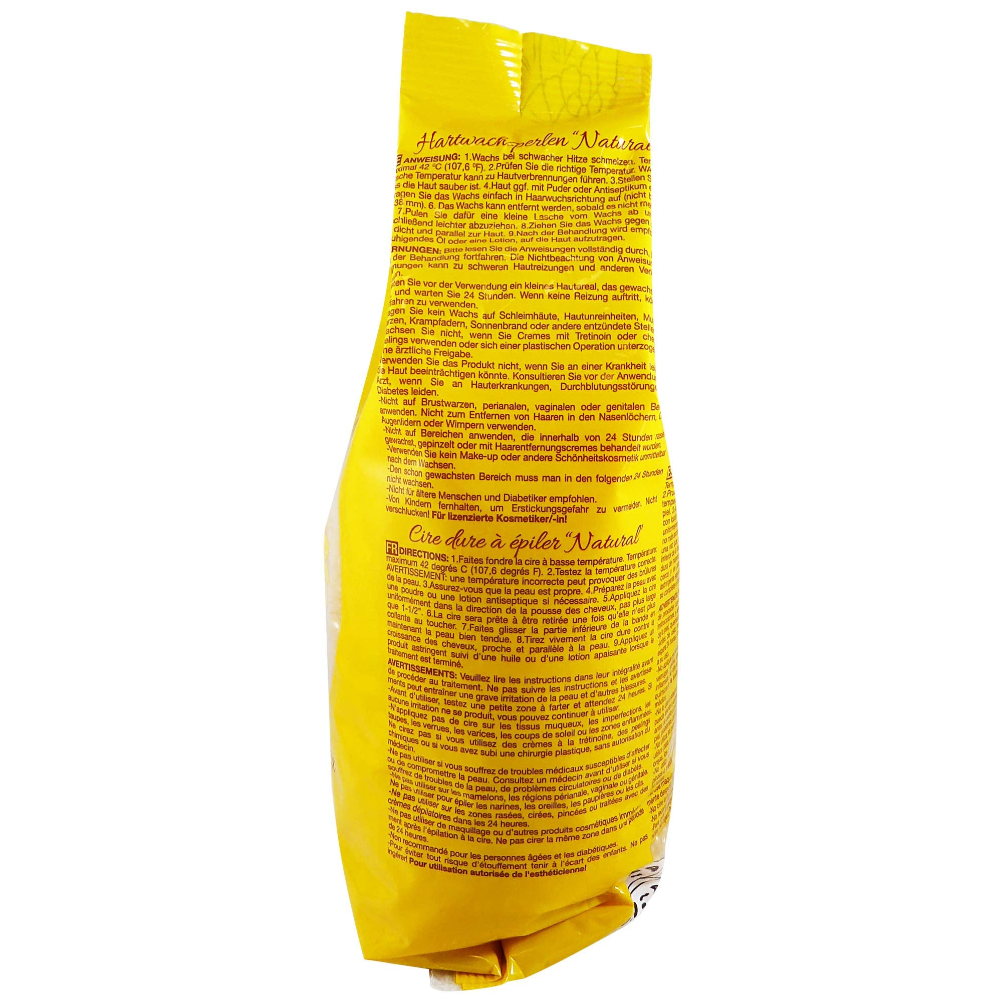 Waxness body application scene shows elastic film that resists cracking during removal.