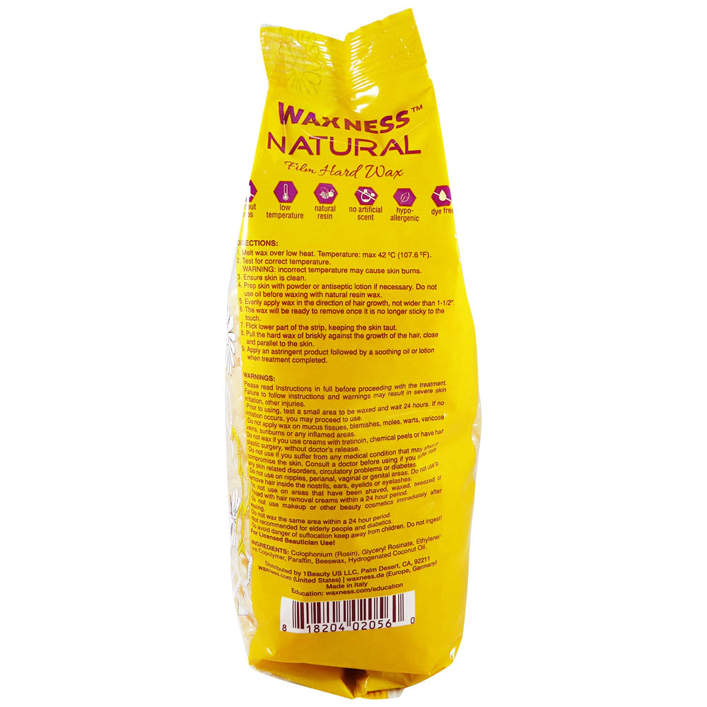 Waxness film application on face demonstrates low-temperature, comfortable spread for gentle contouring.