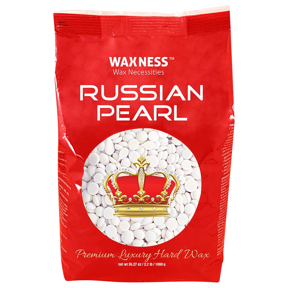 Waxness Russian Pearl hard wax beads pack for precise professional waxing