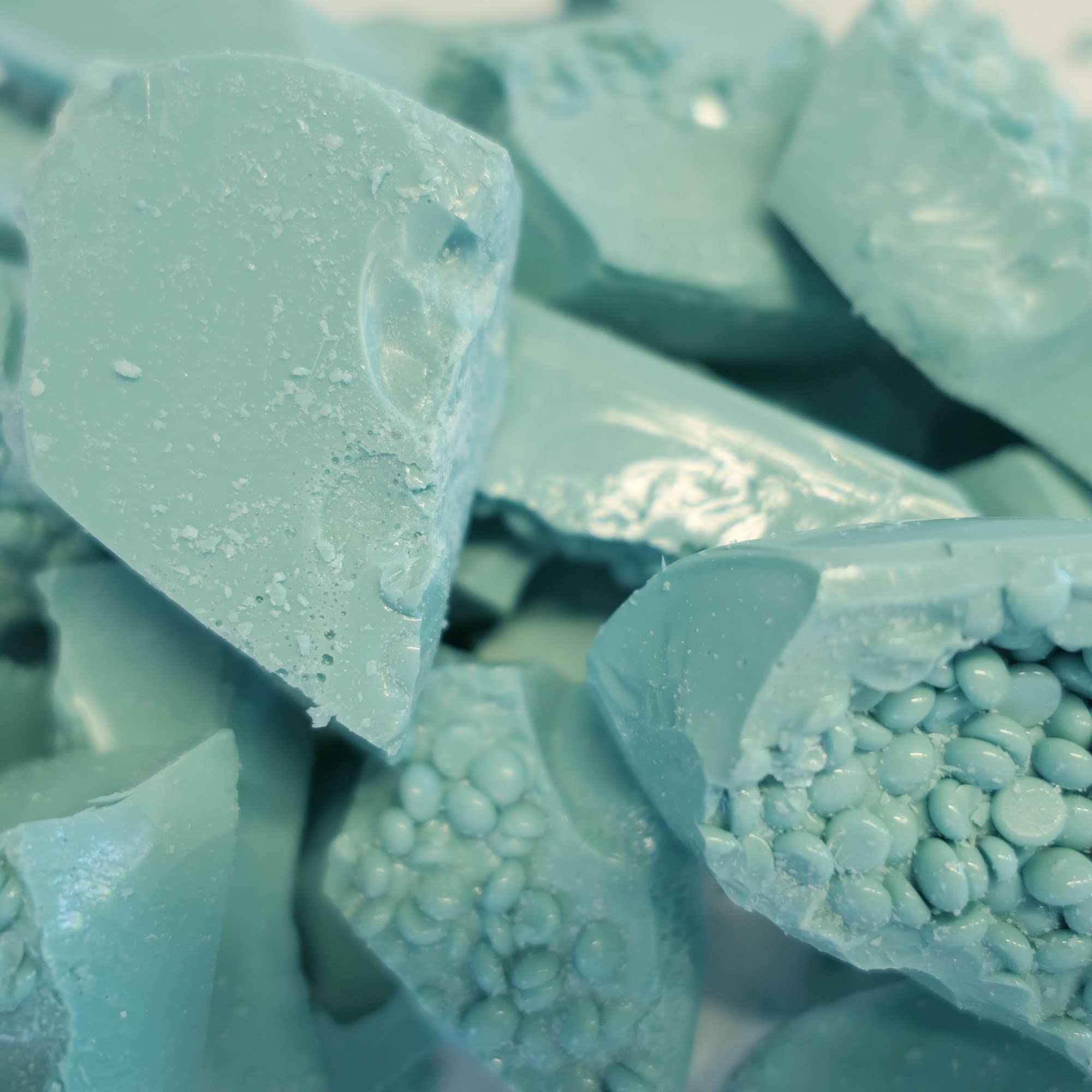 Pre-melted Waxness beads note: granules and chunks may vary.