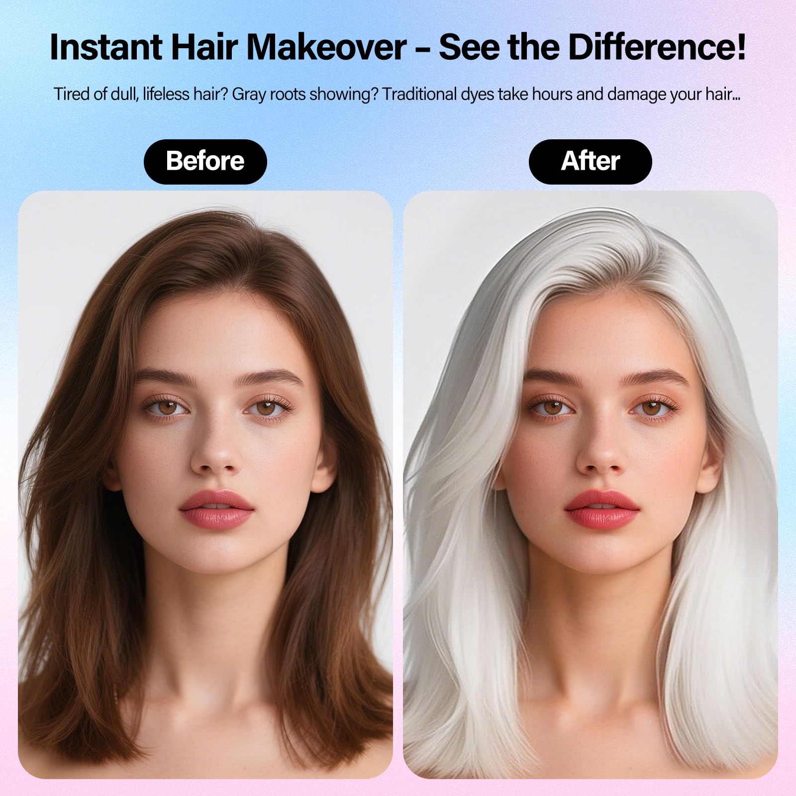 Waybesty white temporary hair color spray ideal for cosplay and party looks.