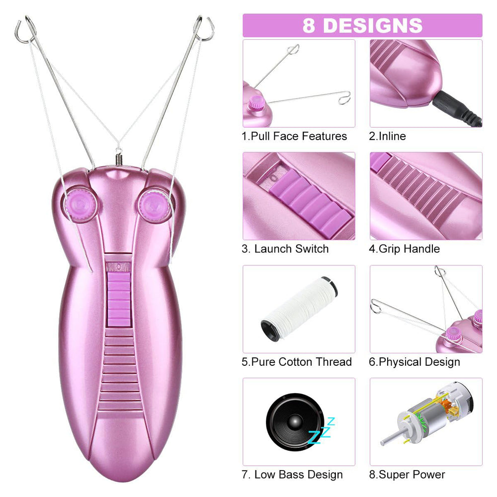 WAYCOM device in hand showing safe, gentle hair removal action.