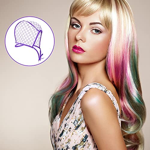 Waydress highlight cap in use at home for easy, mess-free coloring.