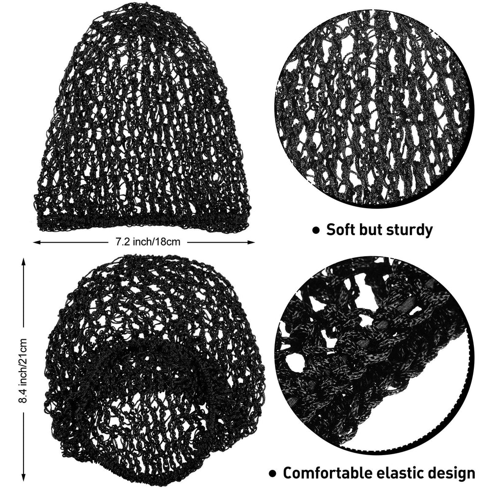 Waydress detalle-gorro-rayon-crochet negro, textura transpirable.