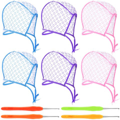 Waydress highlight cap 6pcs set, ideal for salon or home coloring sessions.