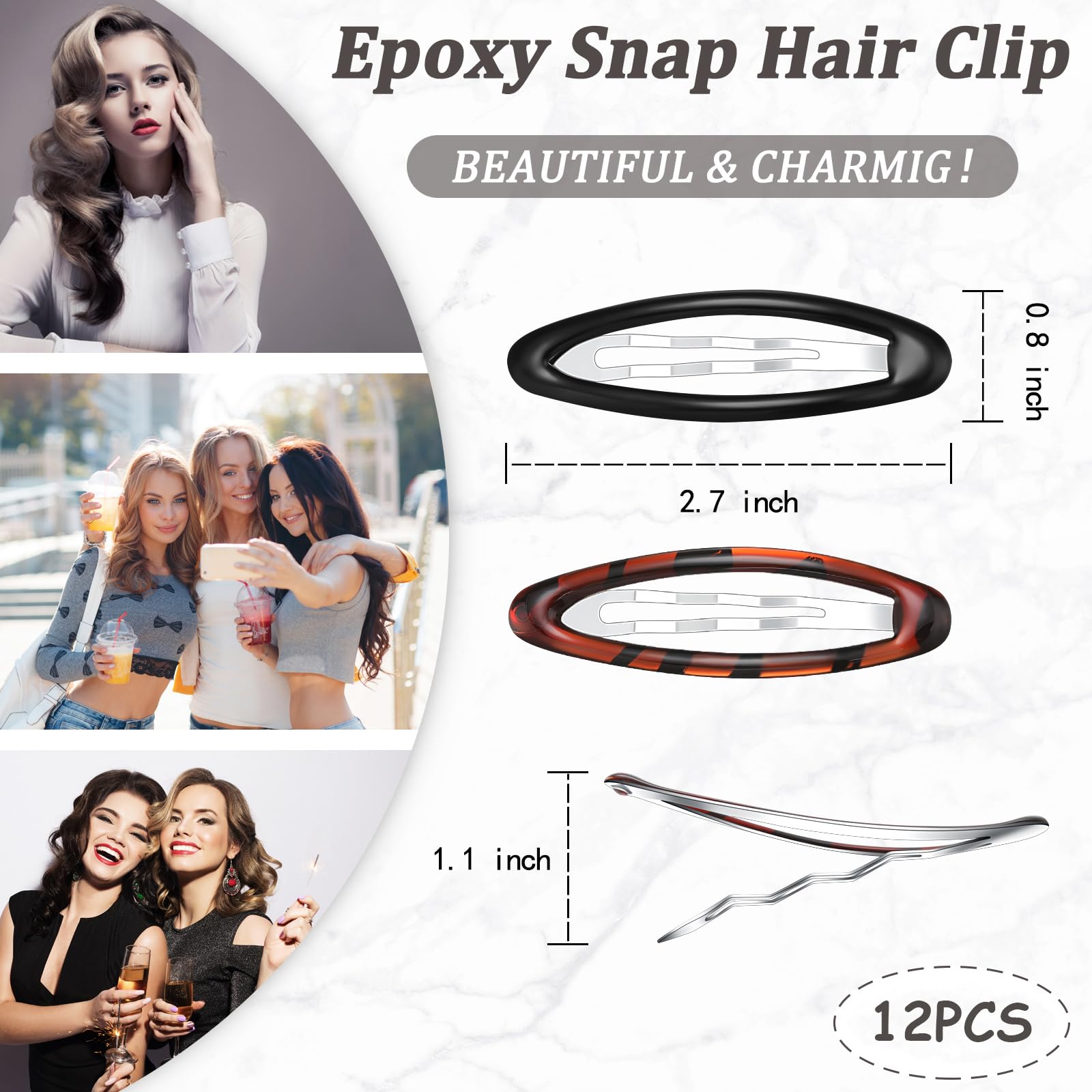 Waydress non-slip metal clip worn securely for all day hold