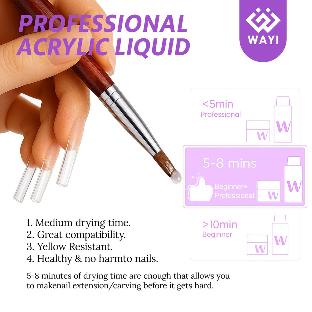 WAYI formas de uñas para curvar sin extensiones