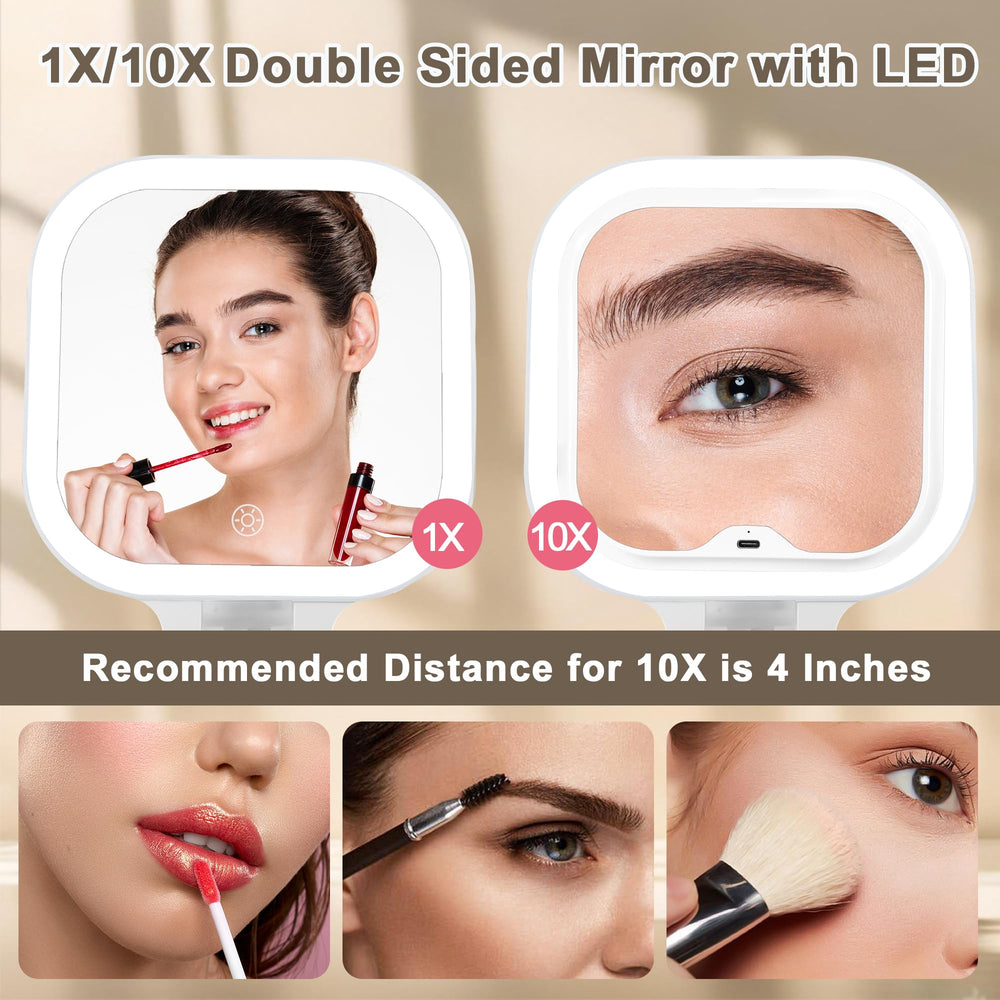 Wayleeos folding portable travel mirror fits in bags and suitcases.