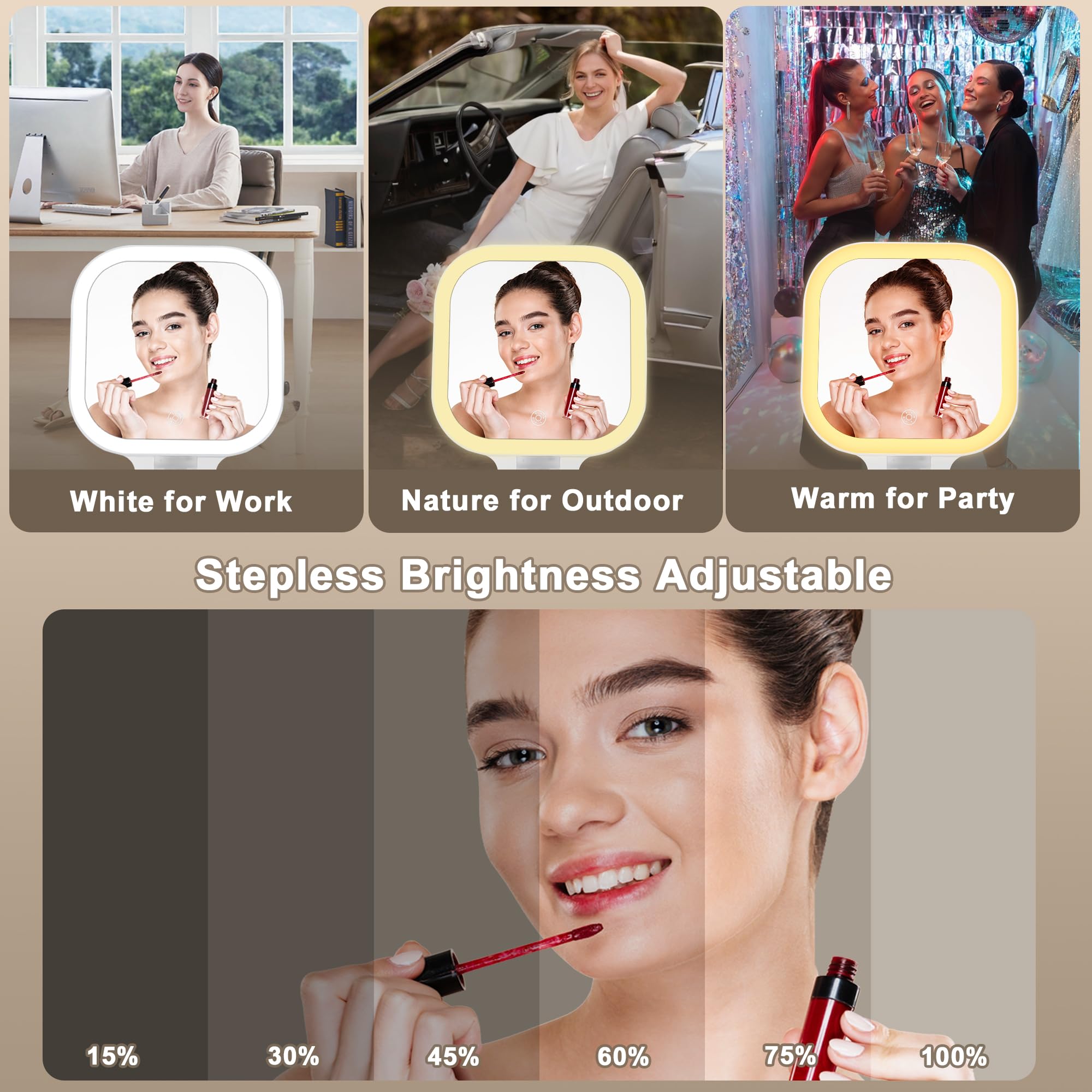 Wayleeos touch-control memory function mirrors last lighting setting for convenience.
