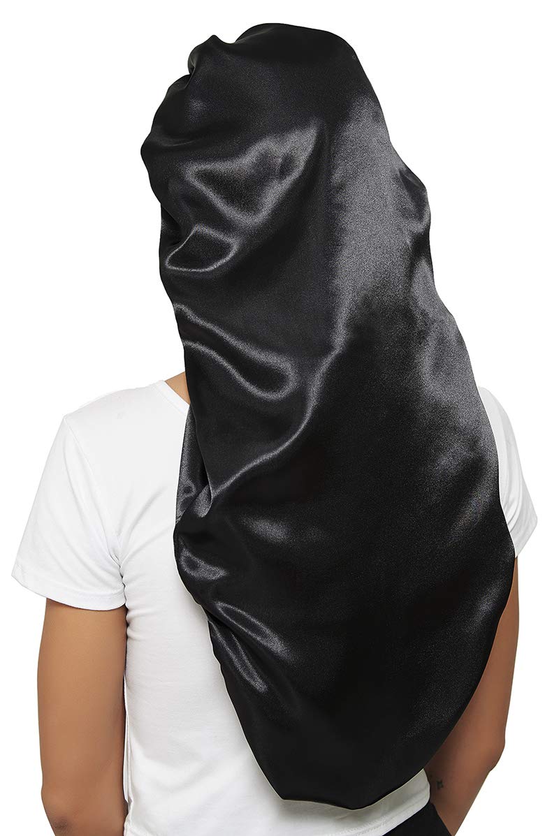 Gorro satén de Wbfwbb para dormir protege cabellos largos durante la noche