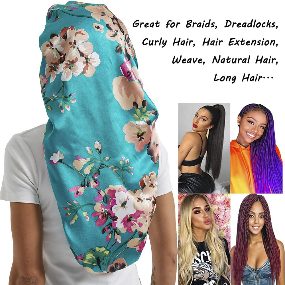 Wbfwbb silk bonnet convenient for makeup and baths