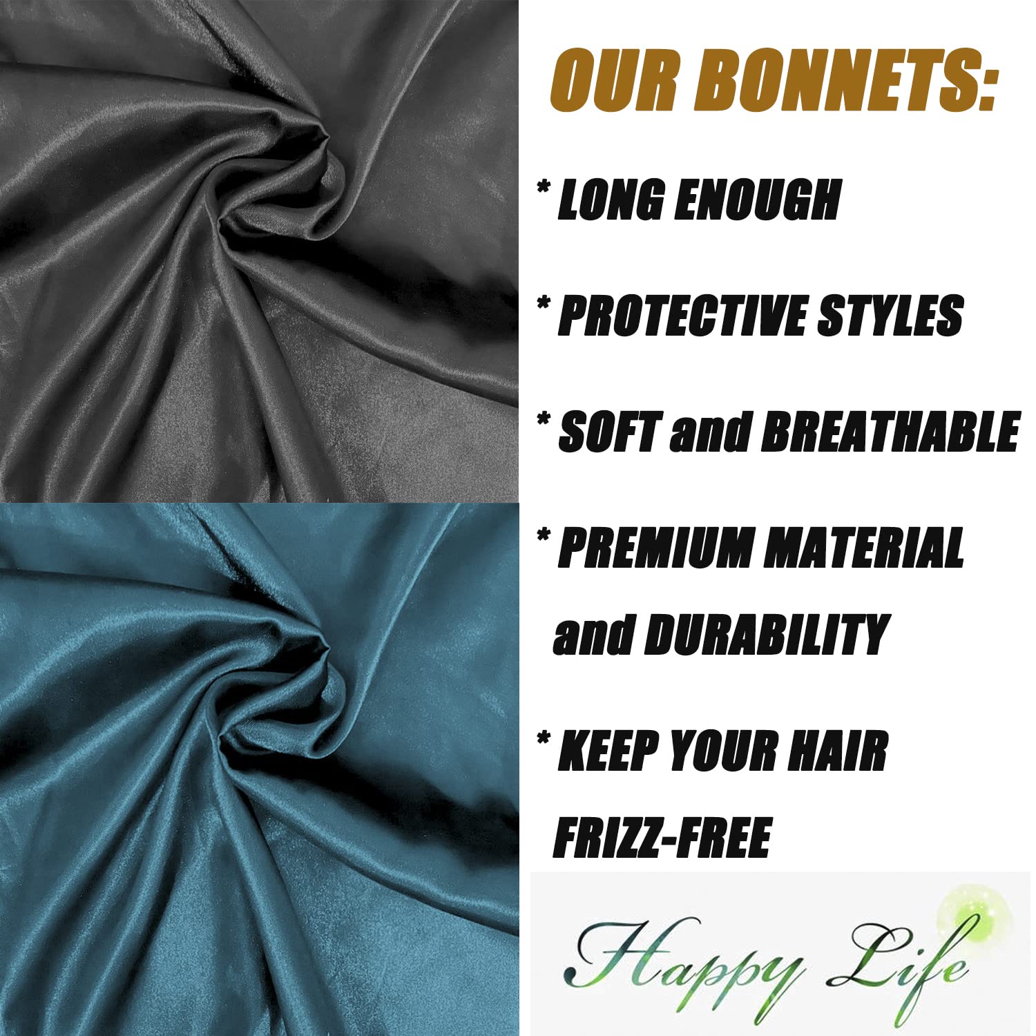 Soft satin fabric texture of Wbfwbb bonnet for gentle skin contact.