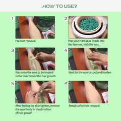 Wchiou hard wax beads texture for smooth, comfortable hair removal.
