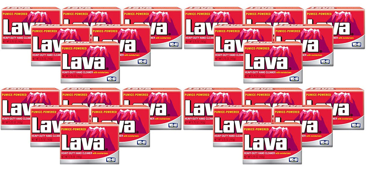 WD-40 Lava Heavy Duty Bar Hand Cleaner bottle for tackling tough grime efficiently.