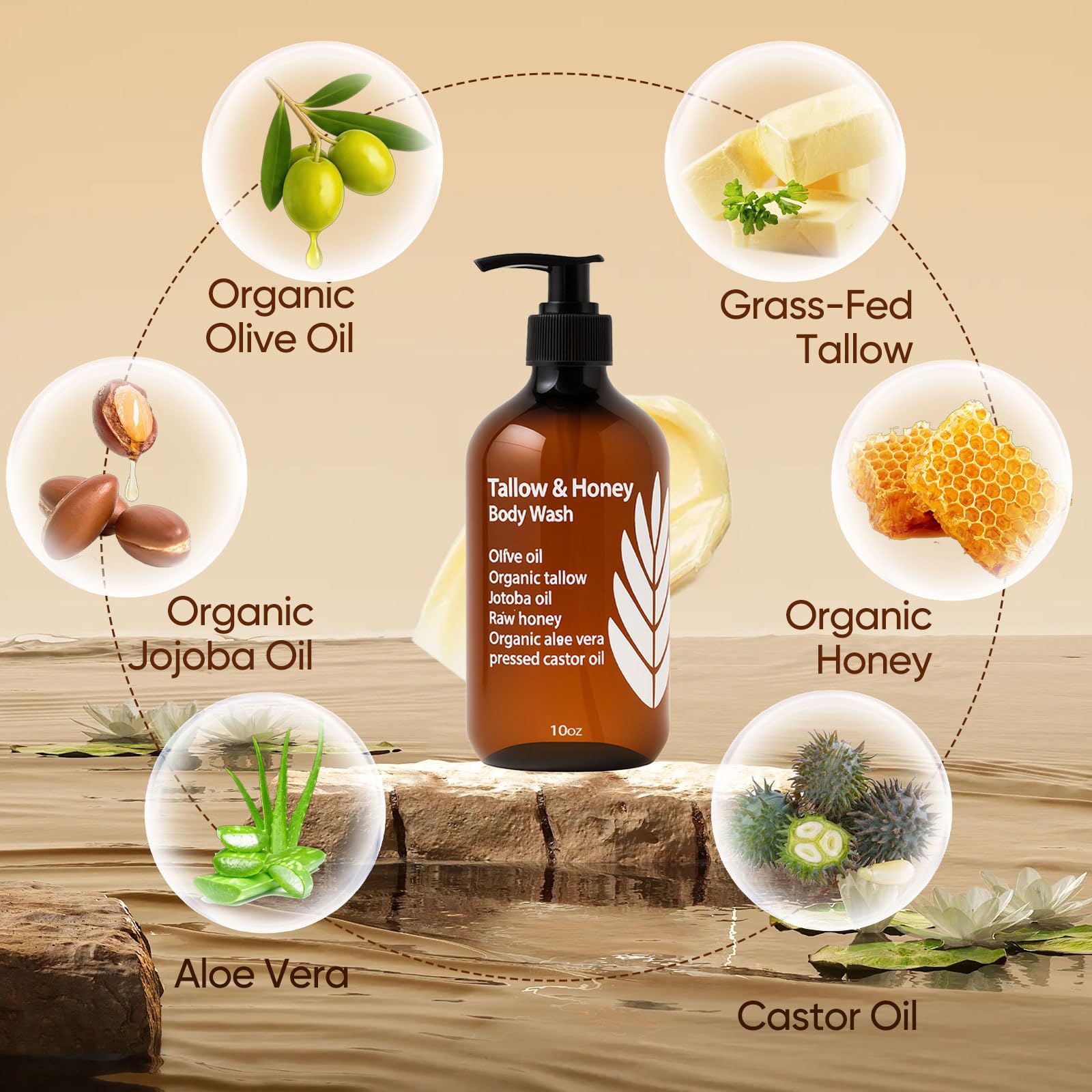 WDVNEX fragrance hints of honey and grassy notes for a comforting shower
