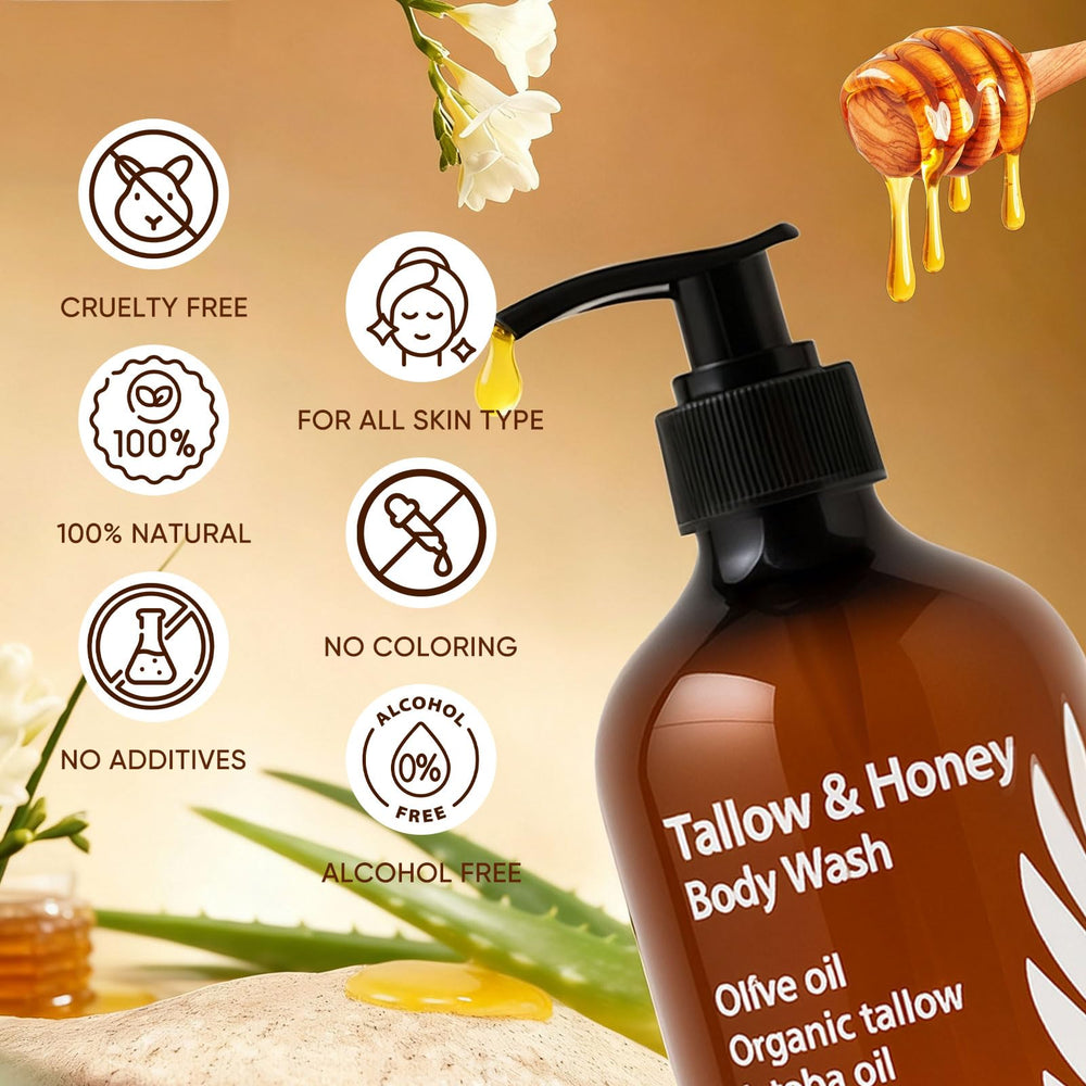 WDVNEX 10oz bottle with eco-friendly packaging for the body wash