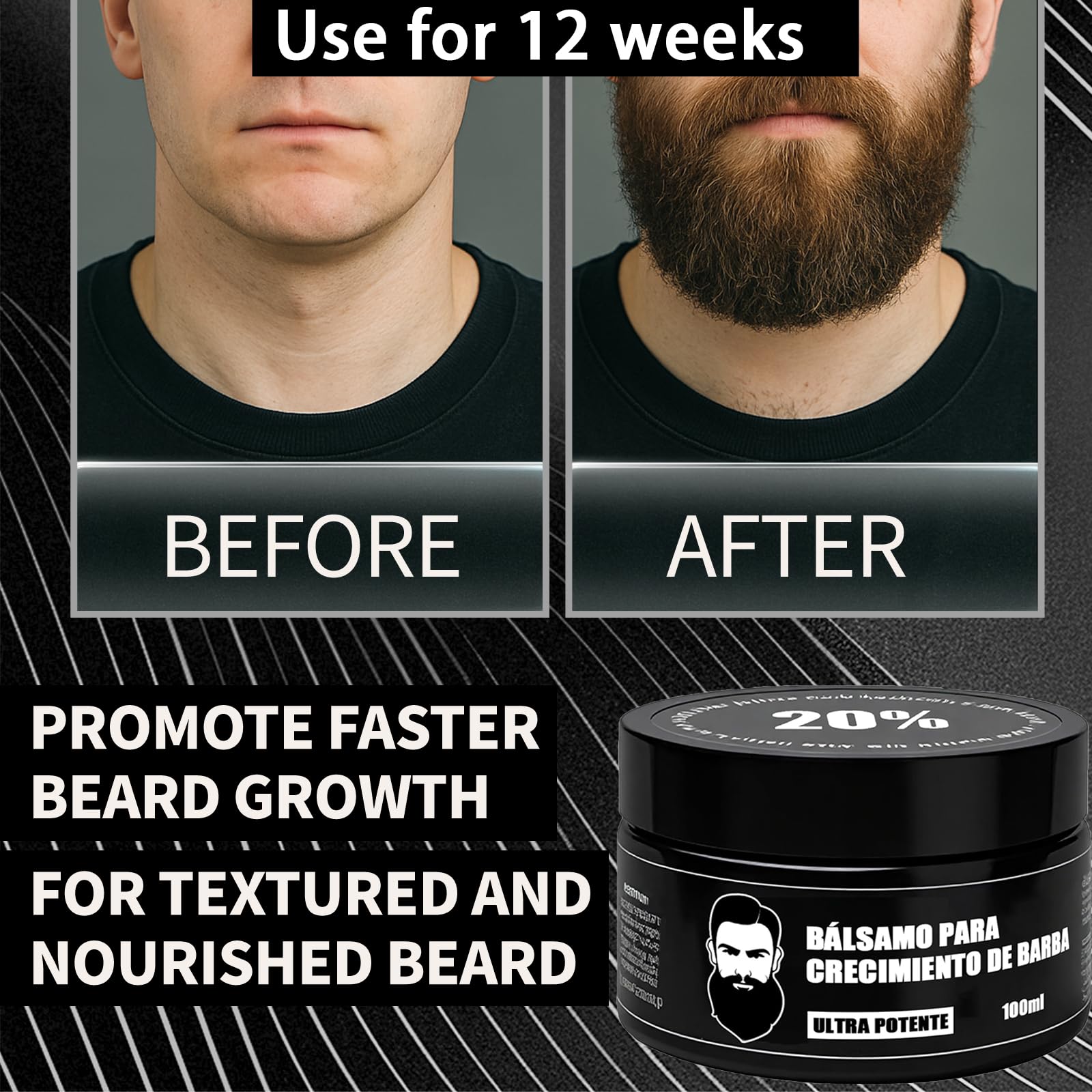 Wdvpue shea butter ingredients bottle signals moisturizing support under the beard.