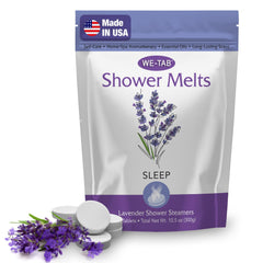 We-Tab pastillas para ducha lavanda-relajación, experiencia calmante en la ducha.