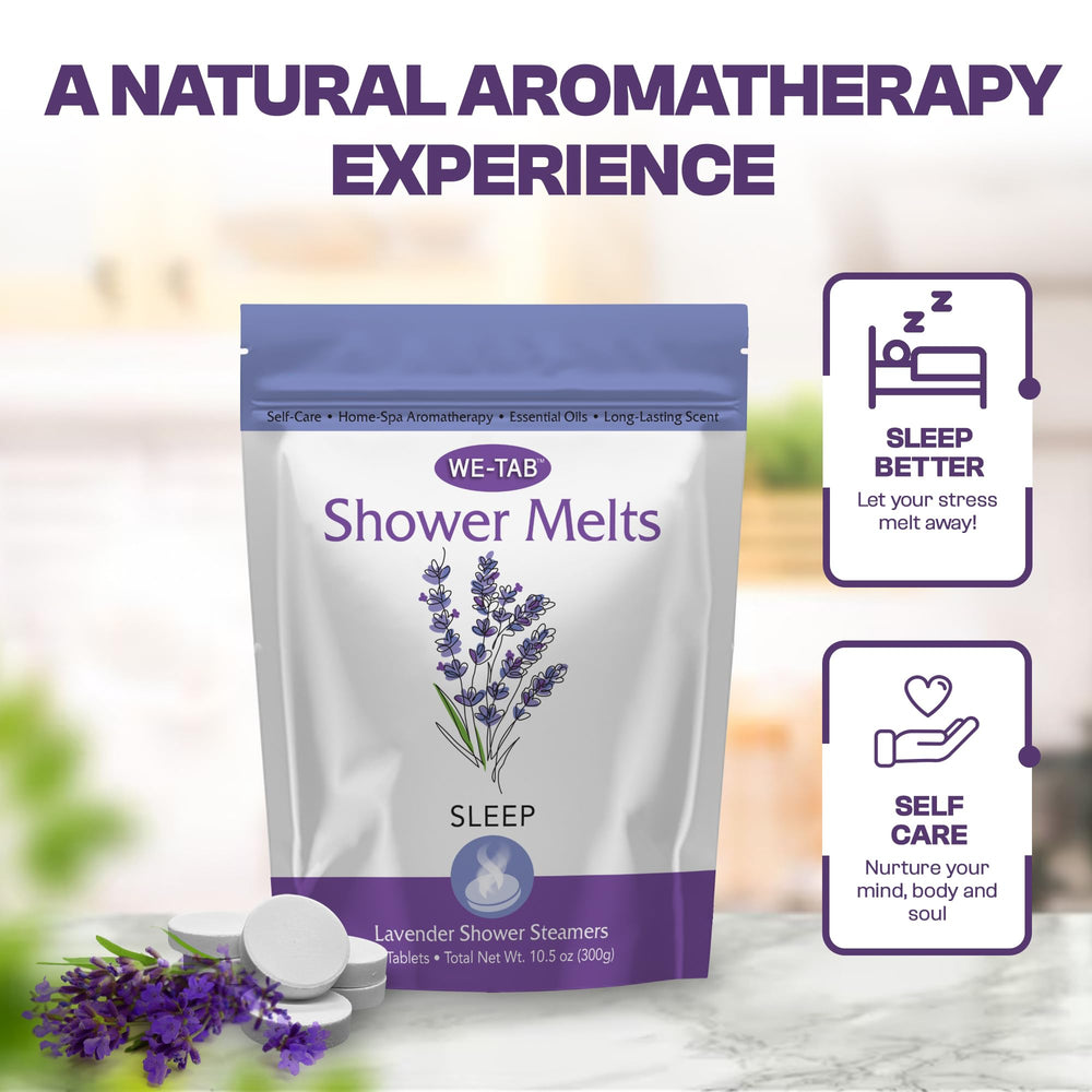 We-Tab pastillas para ducha uso fácil: coloca y disfruta del aroma.